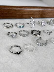 foxanry خاتم عتيق بسيط قطعة واحدة، مجوهرات للنساء، للارتداء اليومي، هدية ترويجية