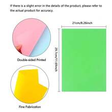 50 ورقة كرتون ملون A4 بوزن 180 جرام - 10 ألوان - كرتون ملون A4 للأعمال اليدوية - كرتون ملون A4 للطباعة - كرتون ملون A4 - أوراق A4 - لوح كرتون ملون
