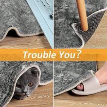 4/8/12 piezas Almohadillas antideslizantes reutilizables y lavables para alfombras, almohadillas adhesivas multiusos, cinta adhesiva de doble cara sin rastro, alfombra antideslizante