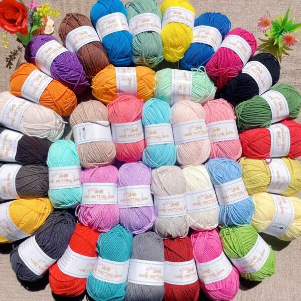 18pcs/900g High Quality Mixed Color 4-Ply Combed Acrylic Yarn, 50g/Skein, Suitable For Handmade Crochet, Knitting, DIY Decorations, Blankets, Gifts, Wallets And Accessories, Soft And Comfortable 100% Acrylic, Medium Thickness (1pc=50g=130m*18pcs)