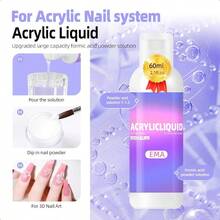 Acrylic Nail Kit For Beginners With Everything Acrylic Powder Set Starter Kit With False Nail Tips Nail Art Tools - SeasonsColor-D1 - View 3