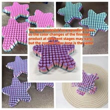 1/2/3 Stück mehrfarbig 3D gedruckter Kunststoff Fünfzackiger Stern, beweglicher Fünfzackiger Stern Schreibtisch Seestern Modell - Spaßige Schreibtisch Dekoration, einzigartiges flexibles Seestern Geschenk, Geburtstagsgeschenk Party Gastgeschenk - Pentagramm - Übersicht 11