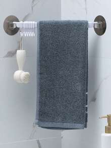 1pc Strong Adhesive Hook Wall Mounted 6 Tier Corner Bathroom Invisible Clothes Hanger, Seamless Kitchen Rack - Multicolor - View 2