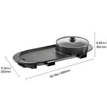 Hot Pot With Grill, 2200W 2-In-1 Electric Smokeless Grill And Hot Pot, Korean BBQ Shabu Shabu Hotpot With Separate Dual Temperature Control, Non-Stick Pan, For 1-6 People Family Dinning - 查看 10