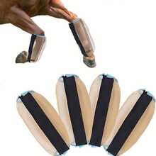 4pcs Champagne Color Universal Size Anti-UV Horse Leg Wraps, Anti-Mosquito Tight Leggings, Lightweight Mesh Horse Riding Boots Leg Covers, Greatly Reduce Stepping On, Breathable