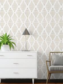 1 Rolle 1m/3m/5m Retro Diamant gestreiftes minimalistisches Stil Wanddekoration Tapete, abnehmbar und selbstklebend Vinyl Tapete, DIY Heimdekoration für Schlafzimmer, Küche, Wohnzimmer, Badezimmer, Schrank, Möbelerneuerung Tapete Wandaufkleber Raumdekoration Tapete Aufkleber Wand Schlafzimmer Dekoration Küchendekoration - Verschiedenfarbig - Übersicht 7