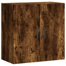 Larryhot Mobiletto dA, Parete in rovere affumicato 60x31x60 cm in legno ingegnerizzato, bello e pratico, ideale per riporre oggetti e decorare la casa - Castano - Visualizzare 2