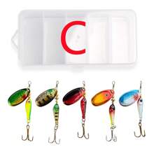 Topline Tackle 2pcs/5Pcs 9g Fishing Spinner Baits Lures Kit, As Hard Spinners Lure And Spinnerbaits For Bass Walleye Salmon Trout Trout Redfish