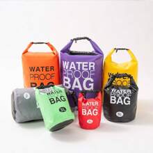 Bolsa Impermeável Dobrável para Natação/Rafting: 6 Tamanhos 2L a 30L) + Alça Ajustável Antivazamento