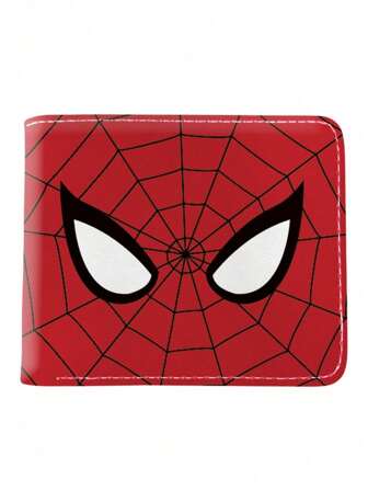  Marvel Spider-Man Superhero Peripheral Coin Purse Short Card Holder Coin Wallet Bag Christmas Holiday Family And Friends Gift