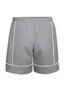 1pc Men Shorts, Loose, Casual, Versatile, Light Gray, Spring/Summer/Autumn