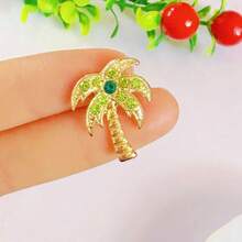 1 chiếc trâm cài áo hình cây cọ bằng hợp kim kẽm, quà lưu niệm du lịch của quốc gia Ả Rập Saudi Trung Đông, phụ kiện ghim cài áo hình cây cọ bằng kim loại Ả Rập cổ điển - cây chà là - Xem 5