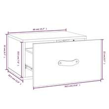 Comodini dA, Parete Larryhot 2 pezzi Nero 40x29,5x22 cm, belli e pratici, ideali per riporre oggetti e decorare la casa - nero - Visualizzare 11