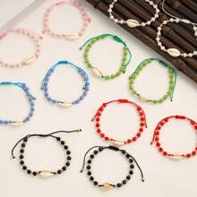 12pcs Bohemian Natural Stone Bracelet Set, Suitable For Men And Women - Amethyst, Labradorite, Turquoise And Rose Quartz Beads - Perfect Gift