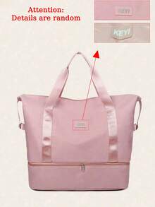 1 件时尚潮流尼龙扩展防水耐磨通用旅行包男女适用大学生适用旅行适用返校适用运动适用行李包过夜包随身包手提包健身包手提包手提包周末包手提包度假适用户外适用商务适用度假适用医院适用手提箱行李袋行李袋大学包行李袋周末包医院包粉色冬季
