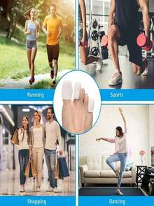 12pcs Gel Breathable Toe Cover-Silicone Toe Cover For Big Toe Protection (L M S) Three Different Sizes Of Foot Guards, A Health Gift For Parents And Friends. Breathable Big Toe Protector, Silicone Toe Sleeve And Soft Toe Protector For Men And Women, - Multicolor - View 7