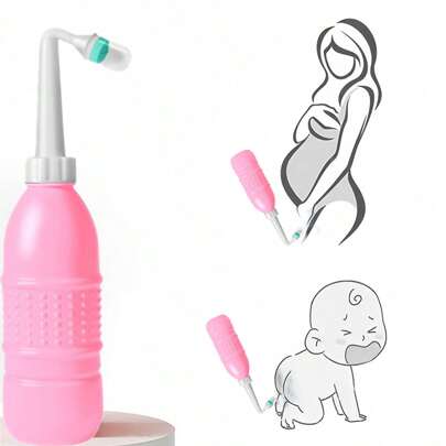 1 pieza Botella limpiadora perineal, enjuague Intimate Hygiene para mujeres, limpiador de suela para bebés, limpiador íntimo portátil, adecuado como regalo para recién nacidos, kit de cuidado de bebés