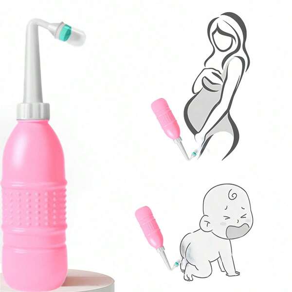 1pc Perineal Cleansing Bottle, Women's Intimate Hygiene Rinser, Baby Bottom Cleanser, Portable Intimate Cleanser, Suitable As Gift For Newborns, Baby Care Kit
