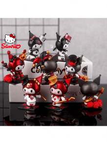 Sanrio [1pc Random]Sanrio Kuromi Poker Kingdom Series Blind Box - Cute Cartoon Figurine, Limited Edition Collectible Toy, Perfect For Birthday/Party/Christmas Gifts (Random Delivery, Desktop Decor)