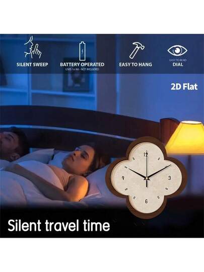 2D Flat 1pc Nostalgic Retro Home Creativity Wand Clock, Ultra Quiet Quartz Movement, No Ticking Sound, ation Painting Klok Living Room, Bedroom Office, able Watch, Unique Personalized, Clear Reading Time, In Bedroom, Studio, Ho Study, Kitchen Cafe, Perfect Family Friends Room view 9