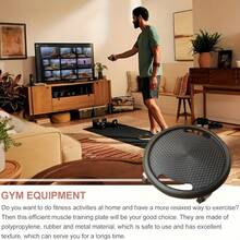 Wheeled Fitness Slide, Multifunctional Abdominal Core Exercise Board With Pulley And Handle Design, A Sports Equipment For Full Body Muscle Training - Multicolor - View 2