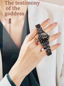 OLEVS. OLEVS Ladies' Watch, Ladies' Original Diamond Watch, Waterproof Luminous Stainless Steel Luxury Quartz Women's Watch, Gold Watch