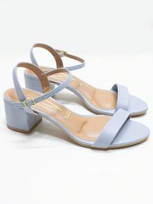 Women's Sandals With Thick Low Heel, Simple, Colorful, Comfortable, With Buckle, Vizzano - 6291.900 - màu xanh da trời - Xem 1