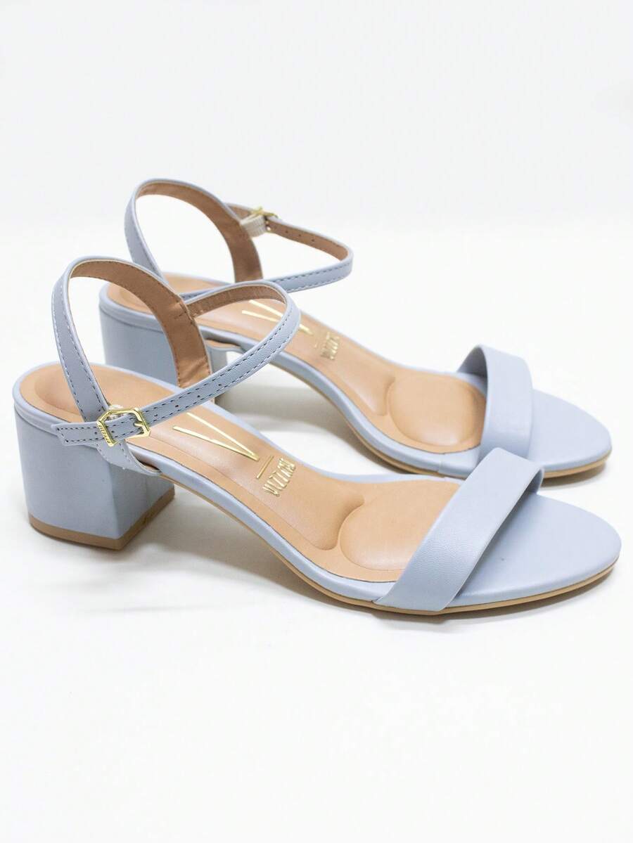Women's Sandals With Thick Low Heel, Simple, Colorful, Comfortable, With Buckle, Vizzano - 6291.900 - màu xanh da trời - Xem 1