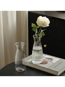 透明塑料圆柱花瓶，透明玻璃花瓶，现代风格花盆，花卉容器，家居装饰理想之选，无需电源或电池，房间装饰花瓶，玻璃花瓶 - 彩色 - 查看 12