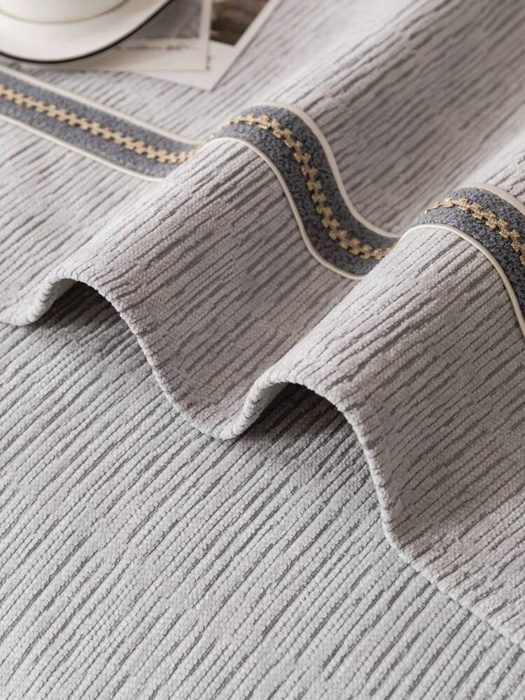 1pc All Season Sofa Cushion Cover, Modern Minimalist Non-Slip Sofa Seat Protector, Dust-Proof And Washable Sofa Slipcover, Light Gray Fresh And Soft, Color-Fast, Pet-Friendly, Fits L-Shaped Sofa And 1/2/3/4 Seater Sofa - Light Grey - View 9