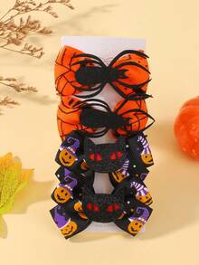 bilicaca 4pcs Halloween Girls Hair Clips, Halloween Elements Party Hair Clips, Suitable For Halloween Use - متعدد الألوان - مشاهدة 4