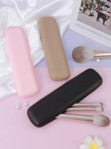 1 件便携式硅胶化妆刷架 - 柔软时尚化妆工具旅行收纳盒