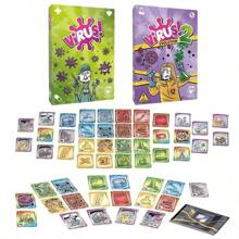 Juego de cartas para fiesta familiar sobre la evolución de virus