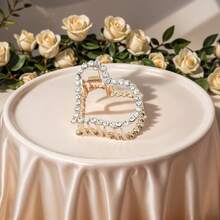 1 件几何图案休闲可爱锌合金发夹，水钻装饰发饰，适合所有季节发饰时尚爪夹女士发夹休闲发夹秋季配饰秋季时尚发夹冬季度假装女士