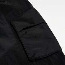 Adidas 防风时尚舒适运动男裤梭织抽绳裤春秋款HT0523 - 黑色 - 查看 3