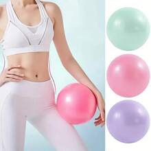 1/3 Piecesof High-Quality Thick Mini Yoga Balance Ball - 9.84-Inch Durable PVC Exercise Ball, Suitable For Core Exercises, Sensory Training And Home Gym, Soft Pink, Green And Purple, Yoga Accessory, Fashionable Design, Smooth Surface