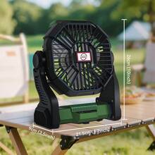 Portable Camping Fan With LED Lantern - 10400mAh Rechargeable Battery, Compact Tent Fan For Travel, Desk & Home, Cute Personal Fan For Camping Essentials (Women's Outdoor Gear)