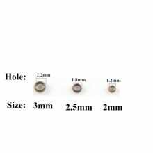 500 de bucăți din oțel inoxidabil mărgele cu bile de sertizare cu diametrul de 2/2,5/3mm margele distanțiere pentru dop pentru accesorii de fabricare de bijuterii DIY