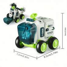 1 件航天飞机宇宙飞船飞机玩具（带宇航员）、太空火箭飞船汽车、星际任务冒险的宇宙飞船玩具、圣诞节生日礼物、新年礼物 - 彩色 - 查看 13