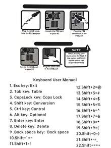 1 Pc 85-Key Foldable Curved Waterproof Silicone Wired Keyboard - Multicolor - View 12