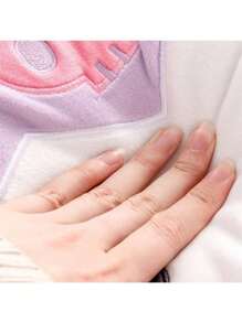 MINISO Sanrio Kuromi Series Elastic Super Soft Upgraded Version Little Devil Shaped Pillow - Soft And Skin - Friendly Material, Cute Cartoon Image(1 PC) - Purple - View 2