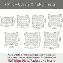 One Brick Red Starry Pattern Decorative Pillowcase (Without Pillow Core), Fashionable And Modern Square Chenille Cushion Cover Suitable For Daily Home Sofa, Bedroom Bed, Car Lumbar Pillow, All Seasons - Orange - View 3