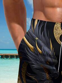 3D Print Men's Shorts, Fashionable Casual Appearance, Luxurious Feel, Drawstring Waistband, Perfect Choice For Summer Outings - Multicolor - View 5