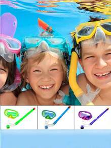 Kids & Adults Snorkel Set - Anti-Fog Swim Goggles, Diving Mask, And Breathing Tube For Swimming And Snorkeling
