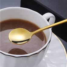 1 Stück/2 Stücke Edelstahl kleine runde Löffel, Kaffeelöffel, Vogelnestlöffel, Tassengesckenklöffel, Löffel mit langem Griff, Dessertlöffel, Gewürzlöffel und kleine Teelöffel