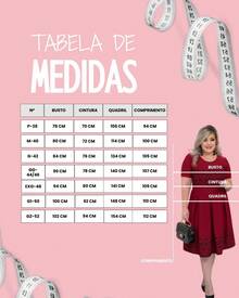 Vestido Gode Moda Evangelica Feminino Plus Size Estampado Inverno Festividade Culto Jovem Promoção Atacado - Vermelho - Visão 5