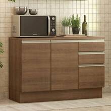 Gabinete Bajo Cocina Madesa Glamy 120cm Sin Encimera Color Marrón 04 - Marrón - Ver 1