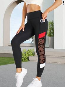 1 buc pantaloni de yoga pentru femei, colanți de fitness pentru sport în aer liber, pantaloni strâmți cu talie înaltă, confortabili, respirabili, care absorb umezeala