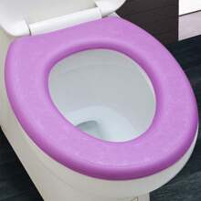 4片装泡沫马桶座垫，粘性马桶座套，四季通用可重复使用马桶座垫 - 彩色 - 查看 8