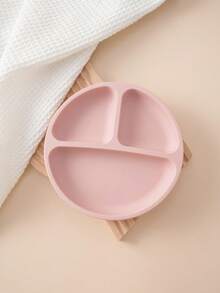 PopLittleOne 1pc Baby Sucker Silicone Dining Plate Children Dishes Suction Toddle Training Tableware Kids Feeding Bowls Baby Stuff